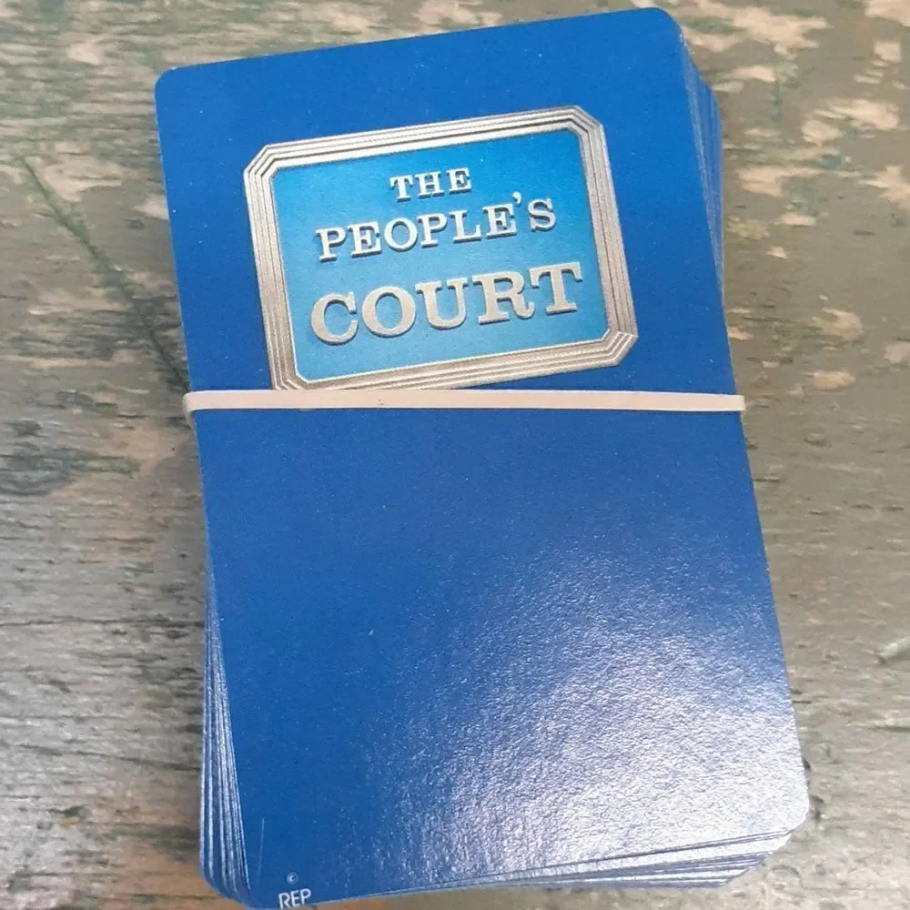 The People's Court Board Game 1986 Complete Hoyle Products Judge Wapner Age 8 up